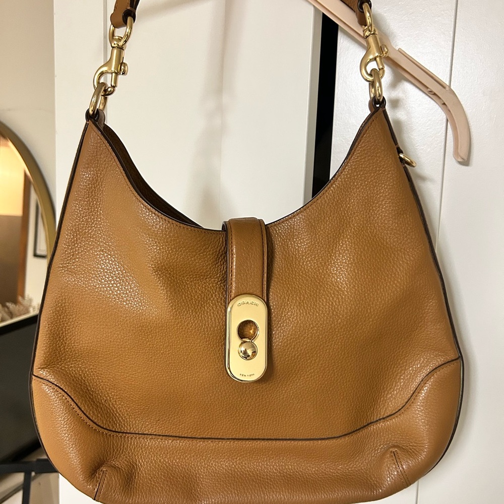 Coach Tan Leather Hobo Bag